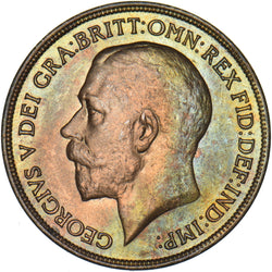1918 Penny - George V British Bronze Coin - Superb