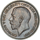 1918 Penny - George V British Bronze Coin - Very Nice