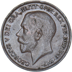 1918 KN Penny - George V British Bronze Coin - Nice