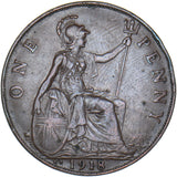 1918 KN Penny - George V British Bronze Coin - Nice