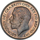 1918 Penny - George V British Bronze Coin - Very Nice