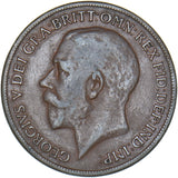 1919 KN Penny - George V British Bronze Coin - Nice