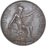 1919 KN Penny - George V British Bronze Coin - Nice