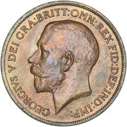 1920 Penny - George V British Bronze Coin - Superb