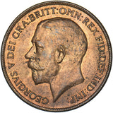 1921 Penny - George V British Bronze Coin - Superb