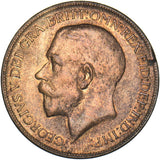 1922 Penny - George V British Bronze Coin - Very Nice
