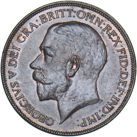 1926 Penny - George V British Bronze Coin - Very Nice