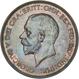 1928 Penny - George V British Bronze Coin - Superb