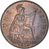 1928 Penny - George V British Bronze Coin - Superb