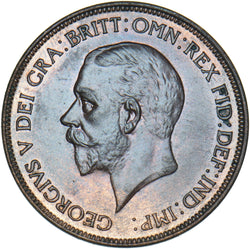 1929 Penny - George V British Bronze Coin - Superb