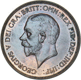 1929 Penny - George V British Bronze Coin - Superb