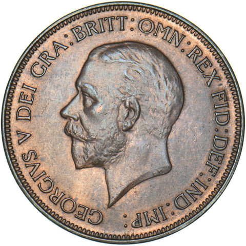 1931 Penny - George V British Bronze Coin - Very Nice