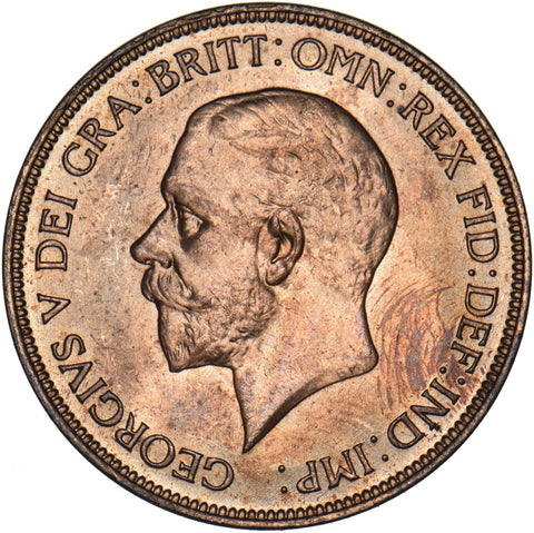 1935 Penny - George V British Bronze Coin - Superb