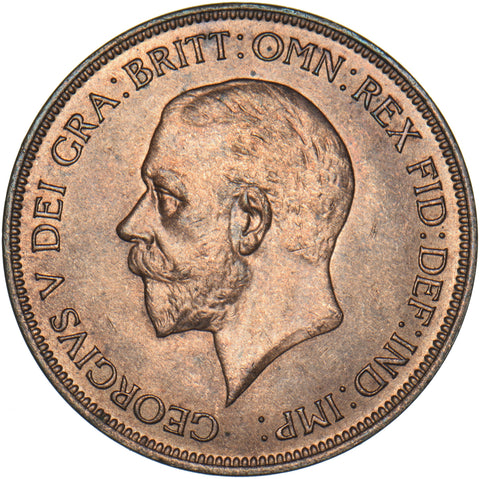 1936 Penny - George V British Bronze Coin - Superb