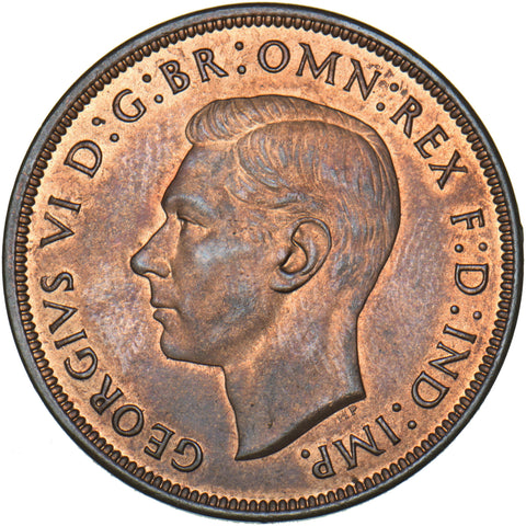 1940 Penny - George VI British Bronze Coin - Superb