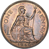 1940 Penny - George VI British Bronze Coin - Superb