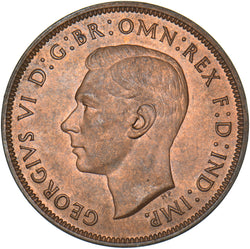 1944 Penny - George VI British Bronze Coin - Superb
