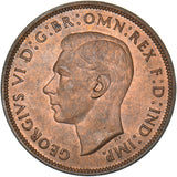 1944 Penny - George VI British Bronze Coin - Superb