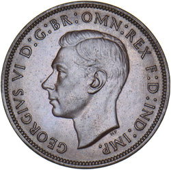 1944 Penny - George VI British Bronze Coin - Superb