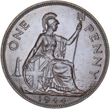 1944 Penny - George VI British Bronze Coin - Superb