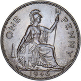 1946 Penny - George VI British Bronze Coin - Superb