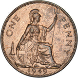 1949 Penny - George VI British Bronze Coin - Superb