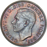 1950 Penny - George VI British Bronze Coin - Very Nice