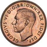 1950 Proof Penny - George VI British Bronze Coin - Superb