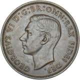 1950 Penny - George VI British Bronze Coin - Very Nice