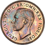 1951 Proof Penny - George VI British Bronze Coin - Superb