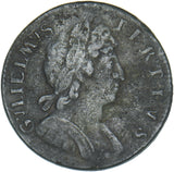 1695 Halfpenny - William III British Copper Coin