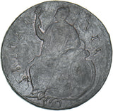 1695-8 Halfpenny (Mis-struck) - William III British Copper Coin