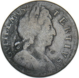 1697 Halfpenny - William III British Copper Coin