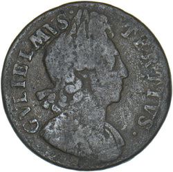 1699 Halfpenny - William III British Copper Coin