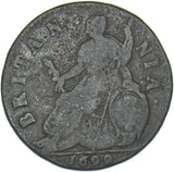 1699 Halfpenny - William III British Copper Coin