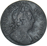 1700 Halfpenny - William III British Copper Coin