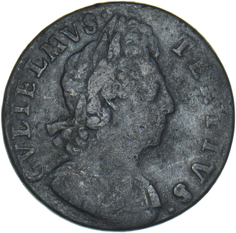 1700 Halfpenny - William III British Copper Coin