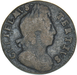 1701 Halfpenny (Unbarred A’s) - William III British Copper Coin