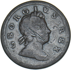 1717 Halfpenny - George I British Copper Coin
