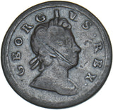 1717 Halfpenny - George I British Copper Coin