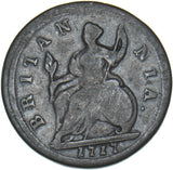 1717 Halfpenny - George I British Copper Coin