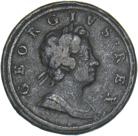 1717 Halfpenny - George I British Copper Coin