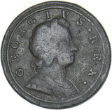 1720 Halfpenny - George I British Copper Coin