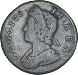 1730 Halfpenny - George II British Copper Coin