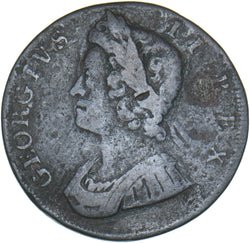 1732 Halfpenny - George II British Copper Coin