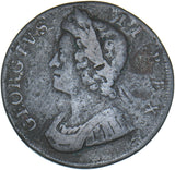 1732 Halfpenny - George II British Copper Coin