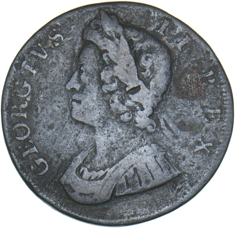 1732 Halfpenny - George II British Copper Coin