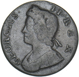 1735 Halfpenny - George II British Copper Coin