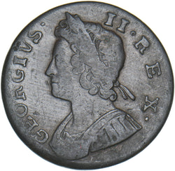 1738 Halfpenny - George II British Copper Coin