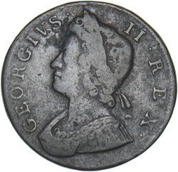 1739 Halfpenny - George II British Copper Coin